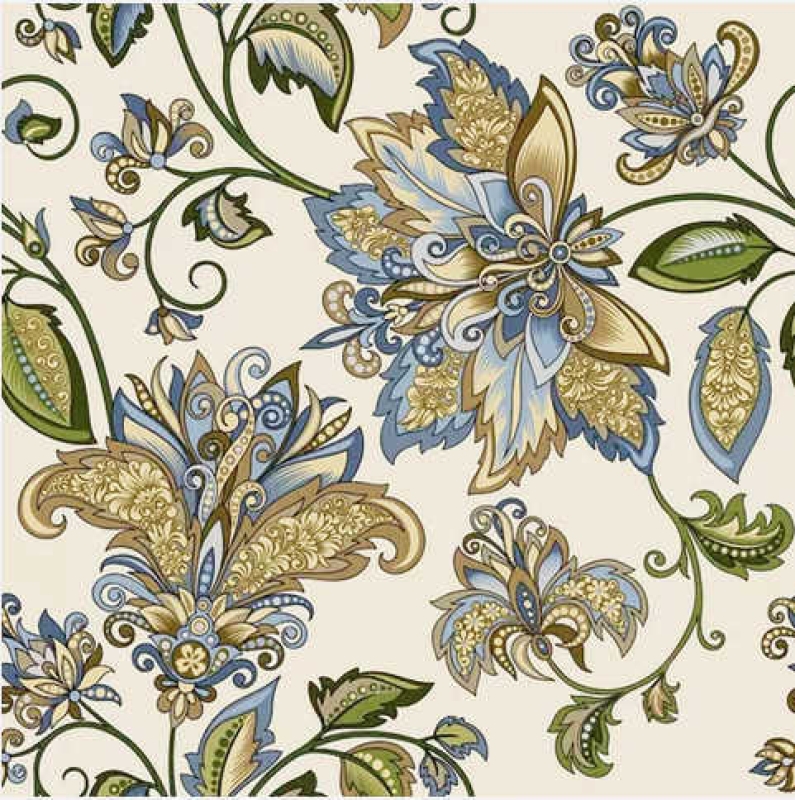 Servietten Hindi Gold Blau